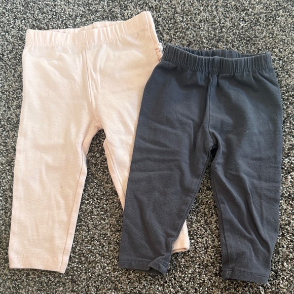 Carter's Other - Carter's Bundle of 2 Baby Girl Pink and Gray Kids' Leggings Size 3-6 Months